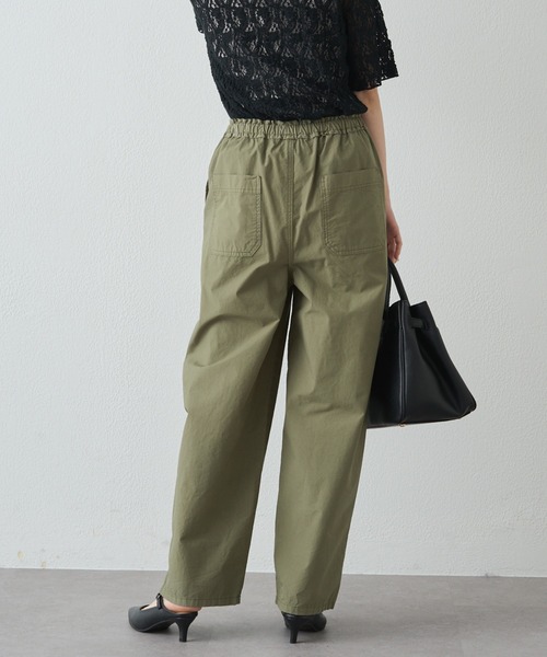 pual ce cin パンツ 高密度コットン製品染コクーンパンツ レディース