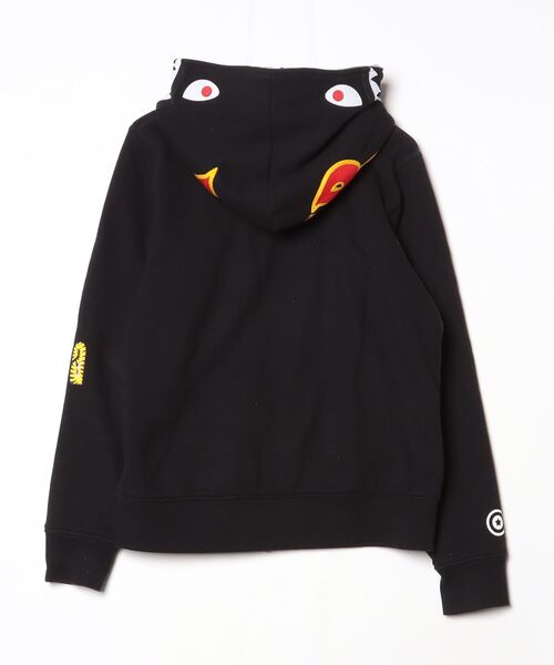 BAPE 黒 ジップアップパーカー A BATHING APE（アベイシングエイプ） ジップアップパーカー SMALL