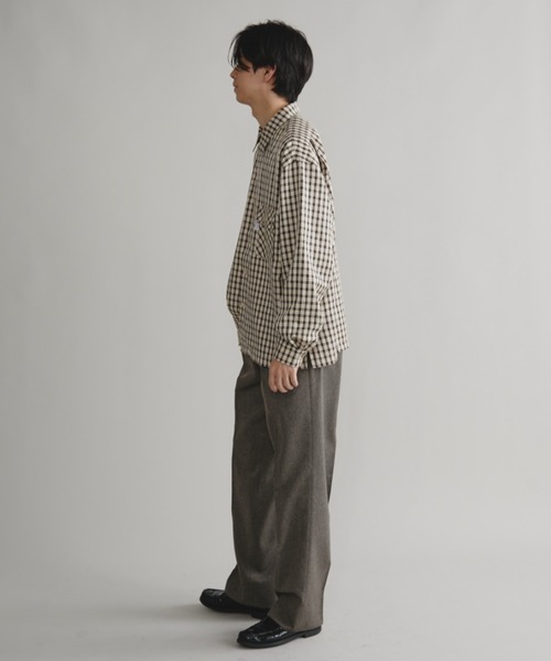 「Auntie Rosa」 長袖シャツ FREE ベージュ メンズ_画像3