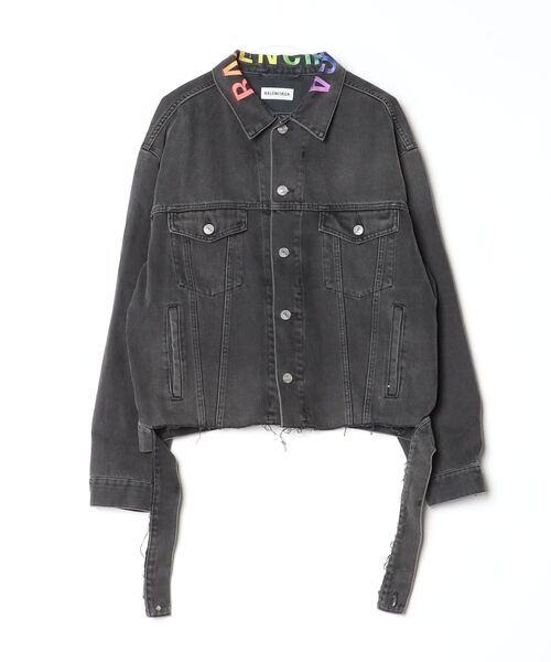 BALENCIAGA（バレンシアガ） デニムジャケット 38 ブラック メンズ