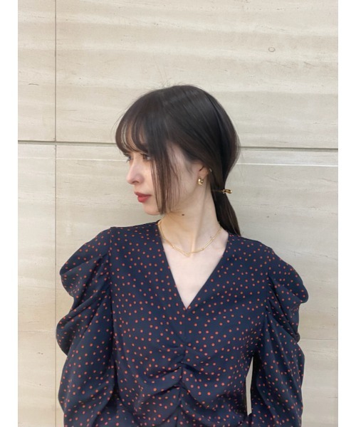 「Mila Owen」 7分袖ワンピース 0 ネイビー レディース_画像9