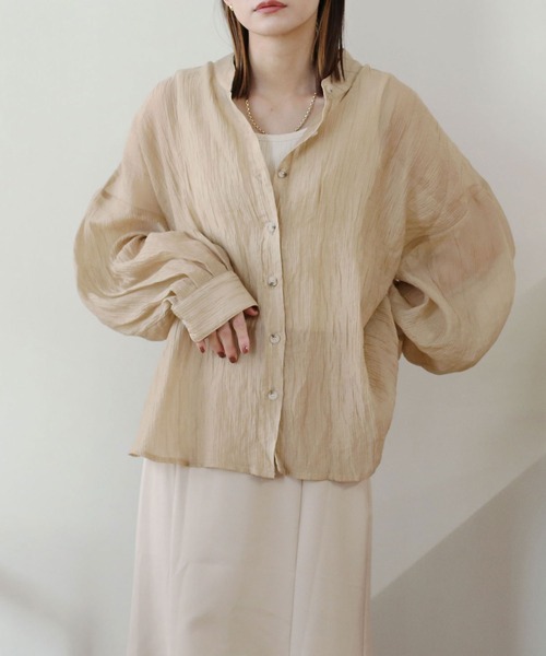 「NOAHL」 長袖ブラウス S アイボリー レディース_画像9