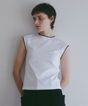 tシャツ BICOLOR CUT TOPS レ...の詳細画像1