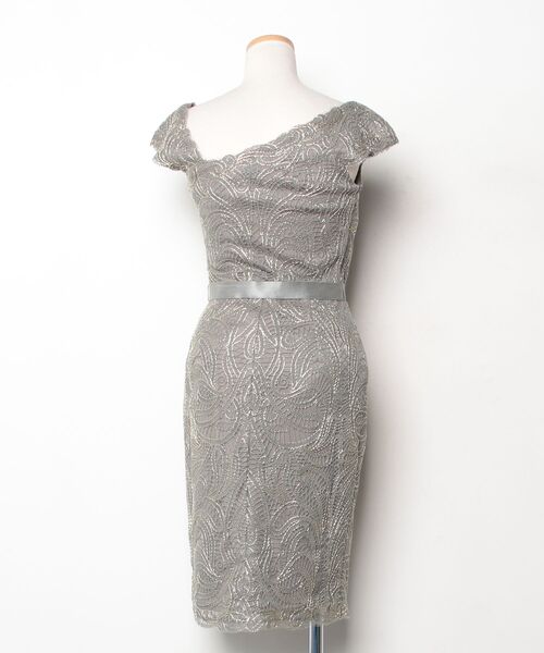 「Tadashi Shoji 」 花柄ノースリーブワンピース 0 グリーン レディース_画像2