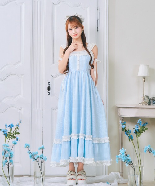 ReAmour ワンピース ReAmour ワンピース ギンガムスイートワンピ : ZOZOTOWN Yahoo!店