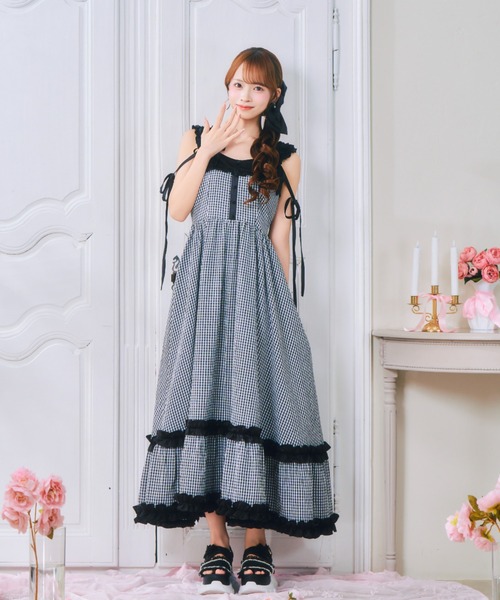 ReAmour ワンピース ギンガムスイートワンピ : ZOZOTOWN Yahoo!店
