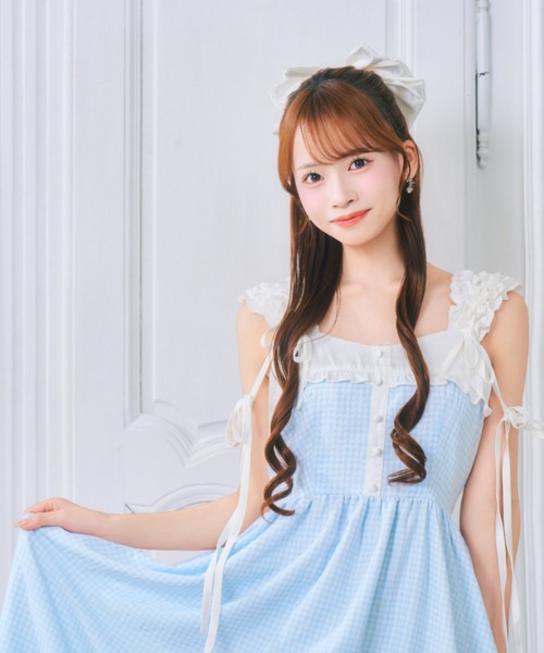 ReAmour ワンピース ギンガムスイートワンピ : ZOZOTOWN Yahoo!店