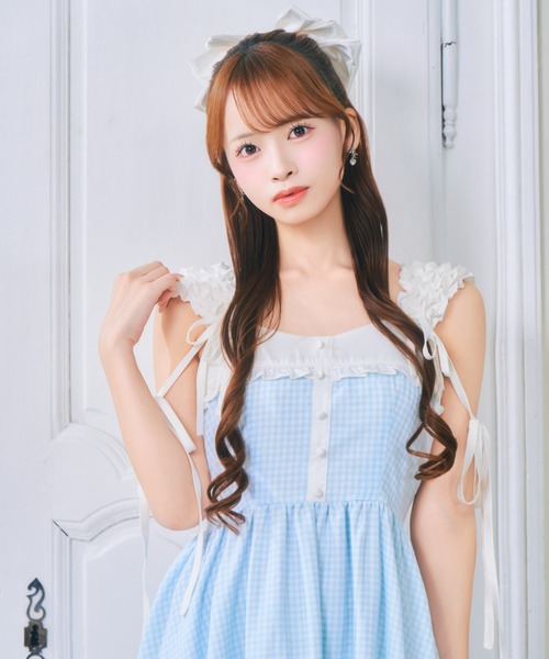 ReAmour ワンピース ギンガムスイートワンピ : ZOZOTOWN Yahoo!店