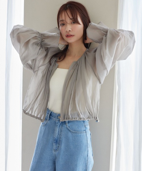 「mysty woman」 ブルゾン FREE ブラック レディース_画像8