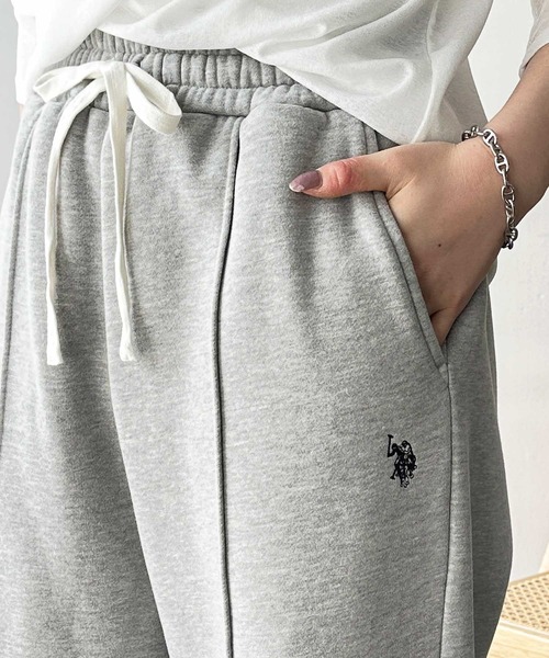 「U.S. POLO ASSN.」 スウェットパンツ MEDIUM ネイビー レディース_画像3