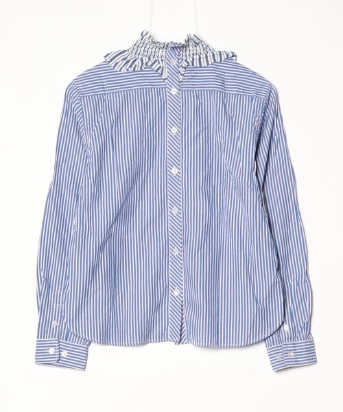 「BEAMS BOY」 長袖ブラウス - ブルー レディース_画像2