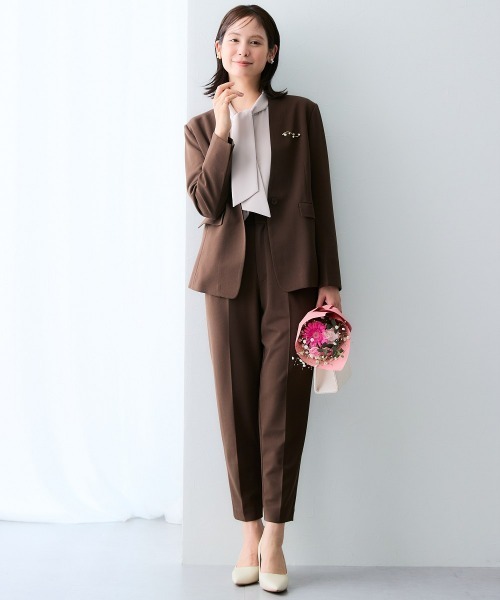 今年流行のブラウン レディーススーツセット　7days Life Styling 7days Life Styling セットアップ S ブラウン レディース : ZOZOTOWN