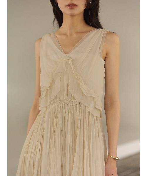 anuans（アニュアンス） ワンピース プリーツリンクルワンピース