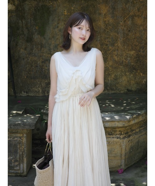 【お値下げ】anuans今季ワンピース☆完売品！サイズS/未使用品♪ anuans（アニュアンス） ワンピース プリーツリンクルワンピース