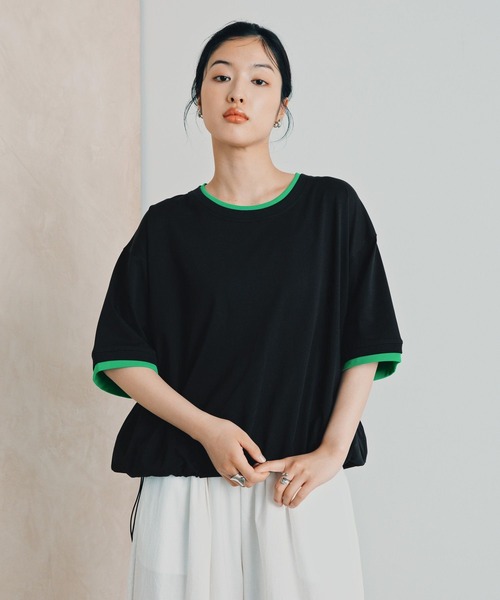 LEPSIM（レプシィム） tシャツ 半袖 「レプクル」配色プルオーバーSS