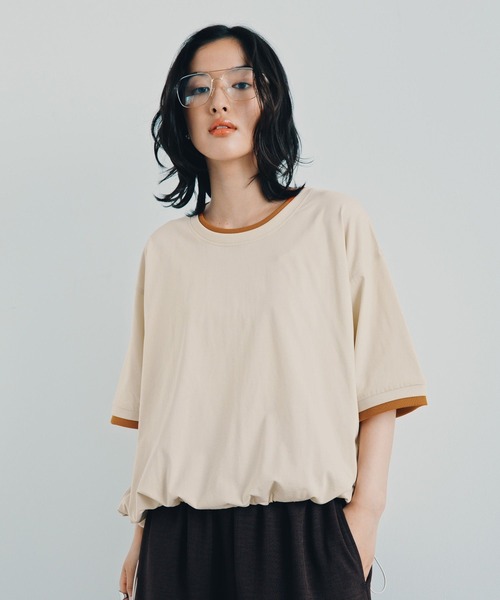 LEPSIM（レプシィム） tシャツ 半袖 「レプクル」配色プルオーバーSS