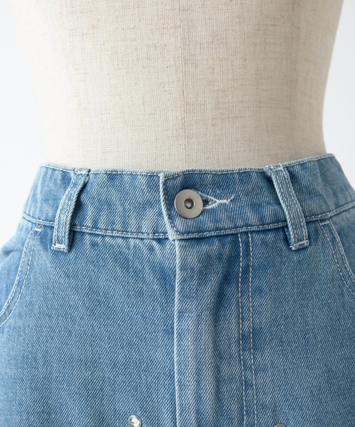 「one after another NICE CLAUP」 デニムパンツ MEDIUM インディゴブルー レディース_画像4