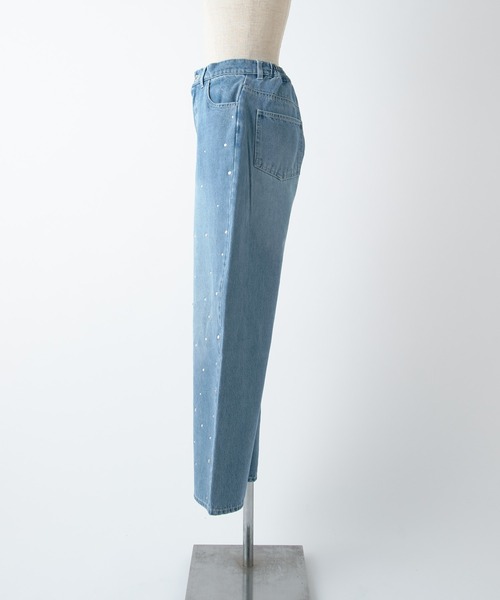 「one after another NICE CLAUP」 デニムパンツ MEDIUM インディゴブルー レディース_画像8
