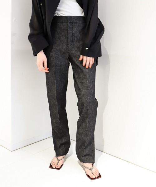 「CITYSHOP」 デニムパンツ 36 グレー レディース_画像7