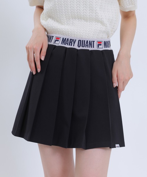 マリークワント　ロゴテーププリーツミニ スカート Мサイズ MARY QUANT（マリークヮント） スカート マリークワント mary quant