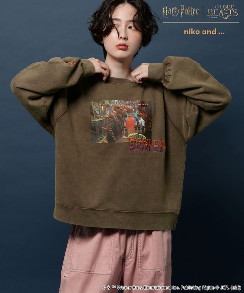 niko and…（ニコアンド） トレーナー スウェット 裏起毛 「ハリー 
