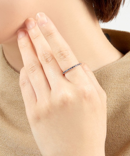 ヴァンドーム青山　18K サファイアリング　ハーフエタニティ VENDOME AOYAMA（ヴァンドーム青山） 指輪 リング K18サファイア