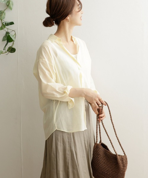 URBAN RESEARCH DOORS シャツ ブラウス コットンローンシャツ