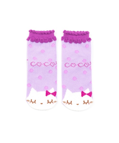 靴下 Mimiちゃん Cocoちゃん柄くるぶし丈ソックス 春のコレクション
