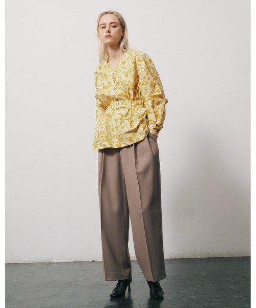 LE CIEL BLEU / Pintuck Blouse(アイボリー)