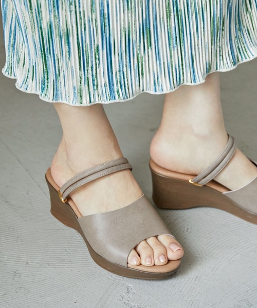 ∞直営買付∞セリーヌ編み込み可愛いアンクルストラップサンダル CELINE / セリーヌ | ウェッジソール アンクルストラップ