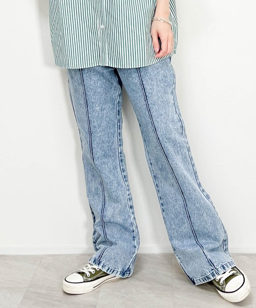デニム フレアパンツ ジーンズ AZUL DENIM フレアデニム｜WOMEN｜250HAS12-021K｜AZUL BY