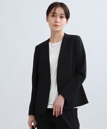 新品】INDIVI スーツ 接触冷感 紫外線カット ウォッシャブル グレー