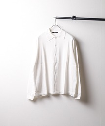 ブラウス シャツ Bling leads綿レーヨンニットシャツ レディース メンズ ブラウス シャツ 「Bling leads」綿レーヨンニットシャツ