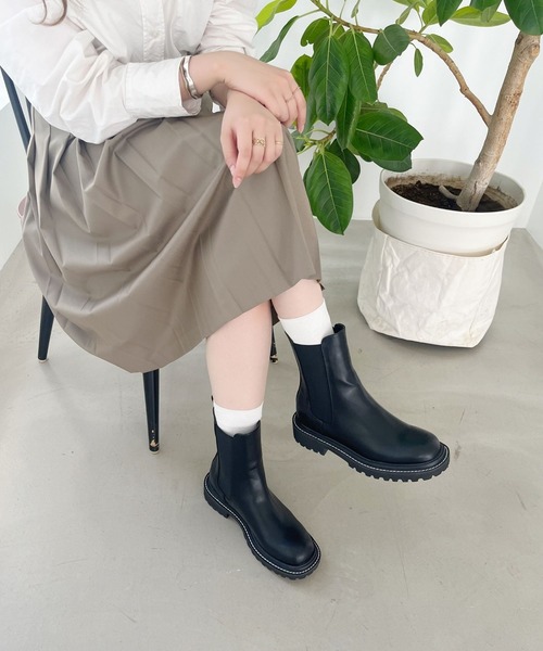 ORiental TRaffic（オリエンタルトラフィック） ブーツ 厚底 スクエア