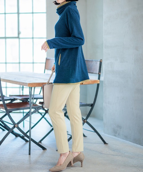 OCLUNK DRYPLUS ピンク サマーパンツ ストレッチ素材　Ｌ BELLUNA パンツ 美ストレッチ素材レギンスパンツ73丈