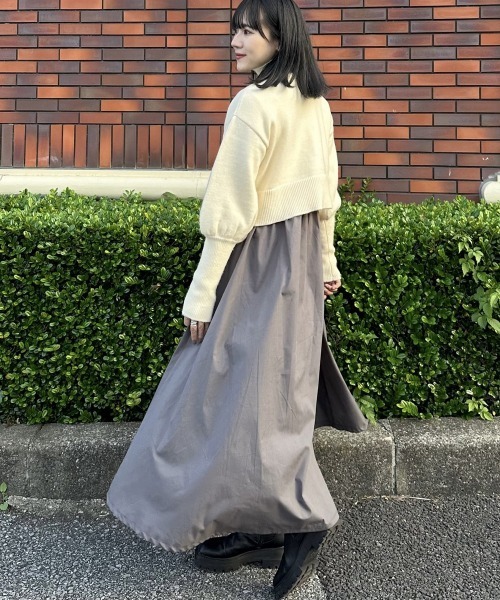 ニッセン（nissen） カーディガン 「かほこ。さんコラボ」ぽわん袖