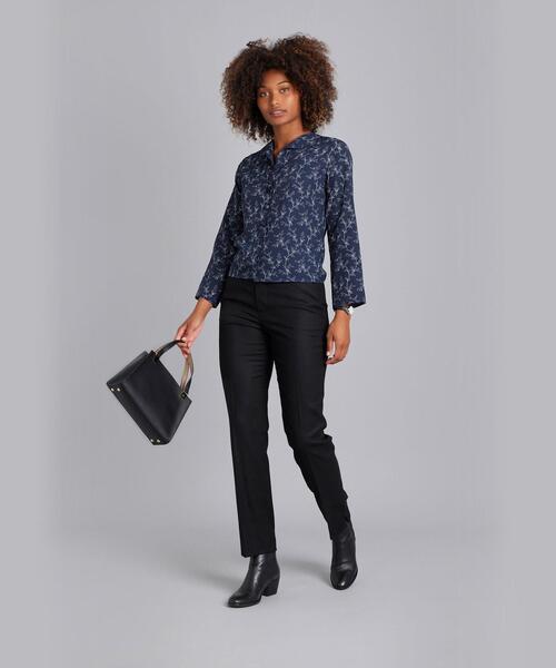 「To b. by agnes b.」 7分袖ブラウス 36 パープル レディース To b. by agnes 「To b.」 7分袖ブラウス 36 パープル