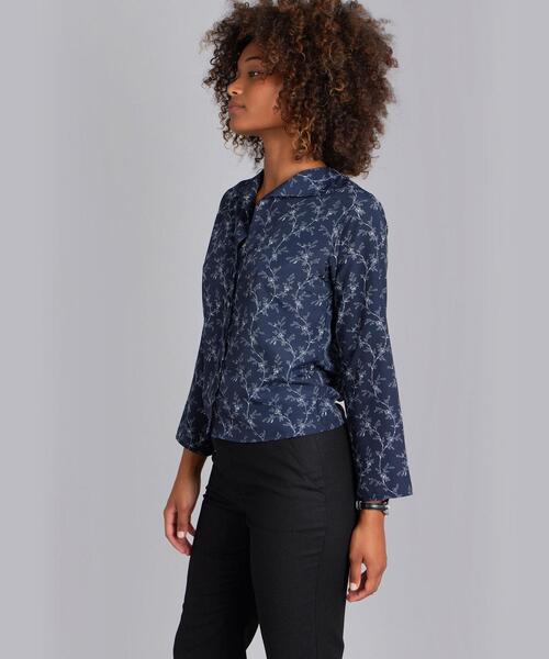 agnes b. リネン半袖シャツ 36サイズ agnes b.｜プリント コットン 半袖 Tシャツ 