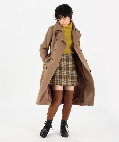 To b. by agnes b.」 トレンチコート 36 ブラウン系その他 レディース 