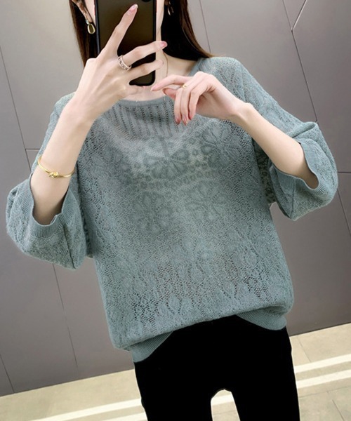 miniministore（ミニミニストア） ニット セーター サマーニット 七分