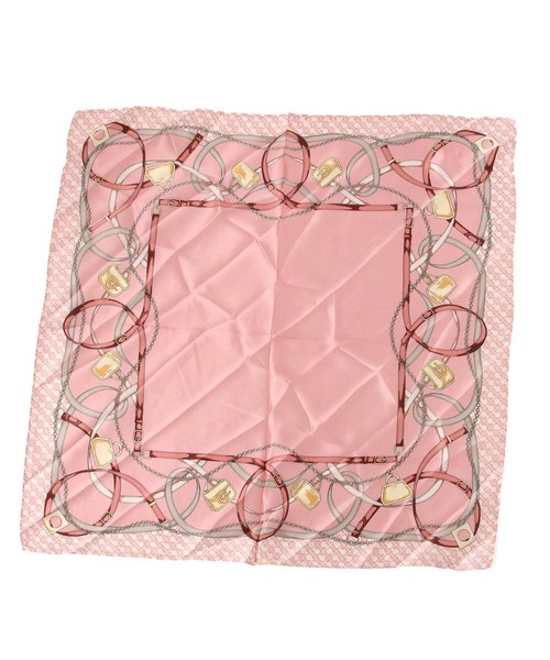 s*e様 ワンダフルワールド　小花パッチワークスカーフ　キナリ Acne Studios - フリンジウールスカーフ - ナロー - パウダーブルー