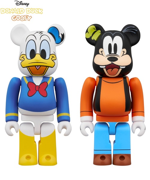 BE@RBRICK フィギュア DONALD DUCK ＆ GOOFY 2PCS SET : ZOZOTOWN