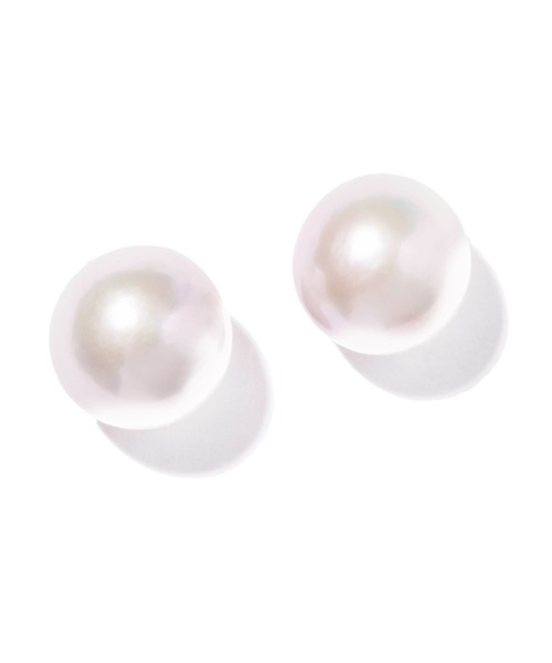 ピアス 「les bonbon」large stud pearl pierce / ラージ スタッド パール ピアス レディースの画像
