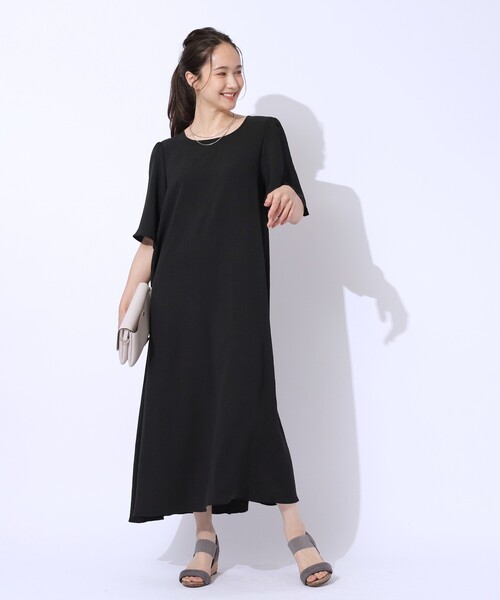 SHOO・LA・RUE ワンピース 「洗える」Aラインで女性らしく 1枚で