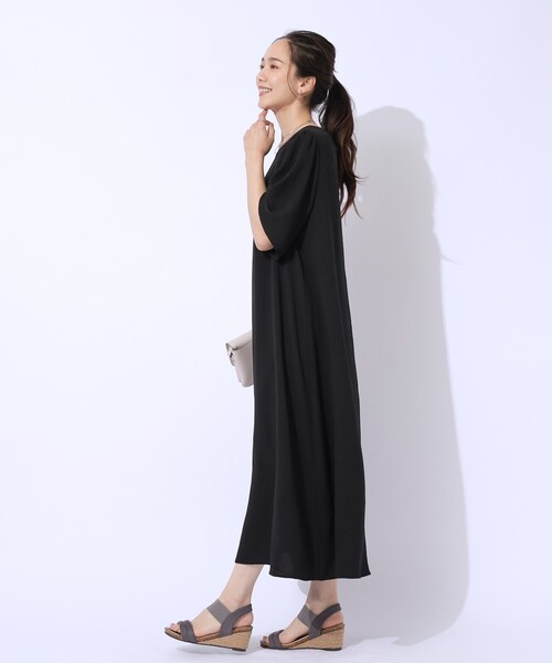 SHOO・LA・RUE ワンピース 「洗える」Aラインで女性らしく 1枚で