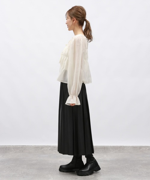 キャサページ LAKOLE（ラコレ） ブラウス シャツ 2WAYシャーリングブラウス / 142622