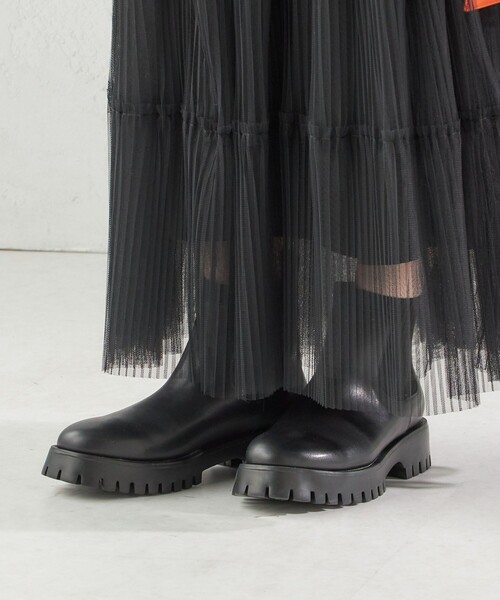 ニットブーツ SHIPS（シップス） ブーツ HAMON:ショート ニット ブーツ（晴雨兼用