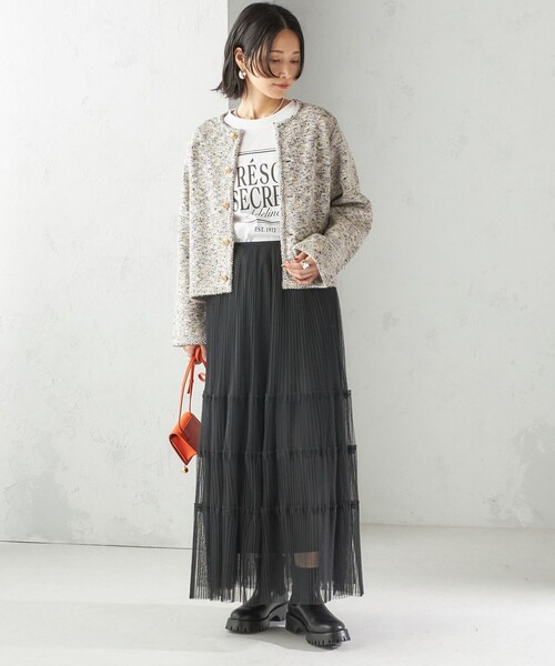 SHIPS（シップス） ブーツ HAMON:ショート ニット ブーツ（晴雨兼用