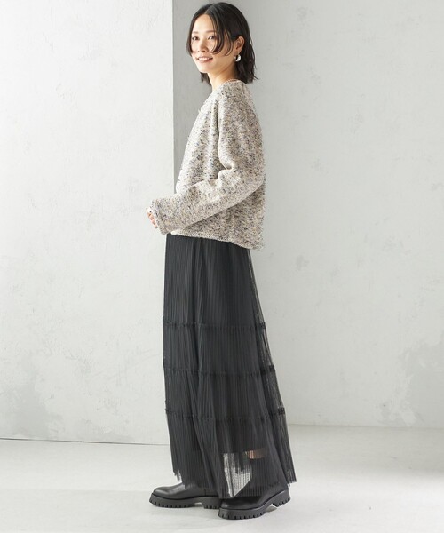 SHIPS（シップス） ブーツ HAMON:ショート ニット ブーツ（晴雨兼用