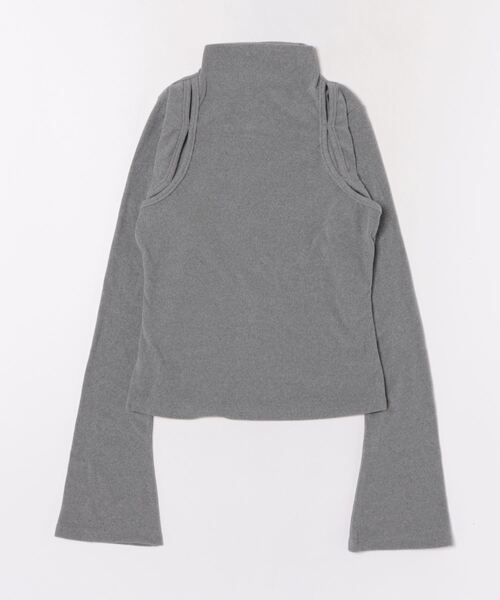 AsheKsha ニット セーター 肩あき ハイネックトップス